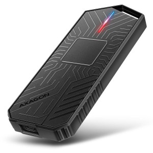 Obudowa SSD M.2 AXAGON EEM2-GAM, USB-C 10Gbps - NVMe & SATA SSD GAME M.2 box, bez skrótów