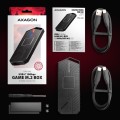 Obudowa SSD M.2 AXAGON EEM2-GAM, USB-C 10Gbps - NVMe & SATA SSD GAME M.2 box, bez skrótów - 2585779