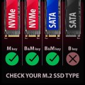 Obudowa SSD M.2 AXAGON EEM2-GAM, USB-C 10Gbps - NVMe & SATA SSD GAME M.2 box, bez skrótów - 2585778