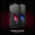 Obudowa SSD M.2 AXAGON EEM2-GAM, USB-C 10Gbps - NVMe & SATA SSD GAME M.2 box, bez skrótów - 2585768
