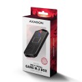 Obudowa SSD M.2 AXAGON EEM2-GAM, USB-C 10Gbps - NVMe & SATA SSD GAME M.2 box, bez skrótów - 2585782