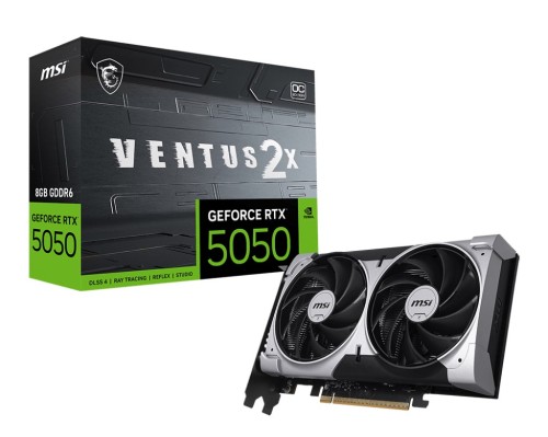 Karta VGA MSI GeForce RTX 5050 8G Ventus 2X OC 8GB GDDR6 128-bit HDMI+3xDP PCIe5.0 - 2676638
