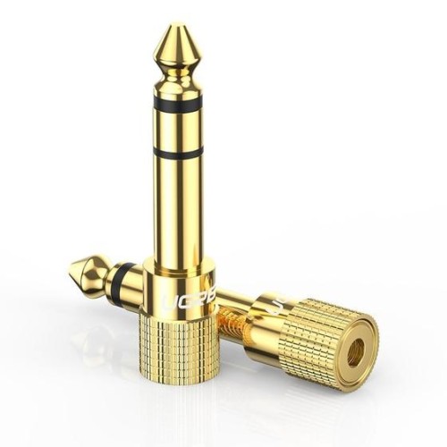Ugreen adapter 3,5mm mini jack na 6,3mm jack (złoty) - 2678821