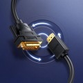 Ugreen kabel HD106 DVI 24+1 pin/HDMI FHD 60Hz 1.5m (czarny) - 2678841