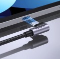 Ugreen kabel USB-C (prosty) / USB-C (kątowy) PD QC 60W 3A 0.5m US255 (szary) - 2678917