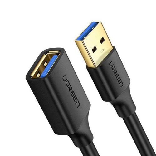 Ugreen kabel przedłużacz przejściówka USB 3.0 (żeński)-USB 3.0 (męski) 2m US129 (czarny) - 2678923