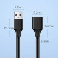 Ugreen kabel przedłużacz przejściówka USB 3.0 (żeński)-USB 3.0 (męski) 2m US129 (czarny) - 2678928