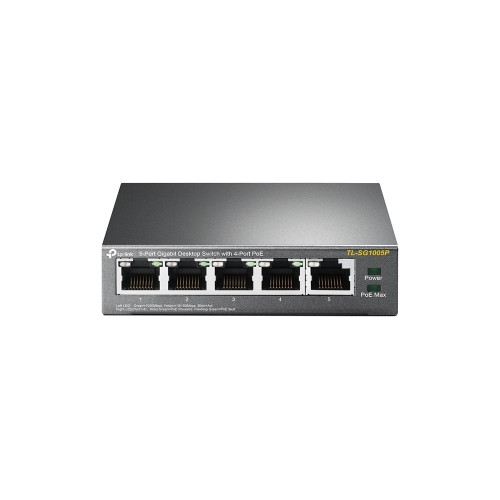 TP-Link TL-SG1005P Nie zarządzany Gigabit Ethernet (10/100/1000) Obsługa PoE Czarny - 2679098