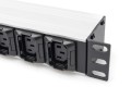 Digitus Listwa zasilająca z profilem aluminiowym, 10 gniazd, przewód zasilający 2 m, wtyczka IEC C20 - 2607037