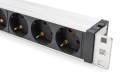Listwa zasilająca PDU 19" Rack, 6x unischuko, 2.0m, 1x wtyk unischuko, 16A, zab. przepięciowe+filtr - 2275488