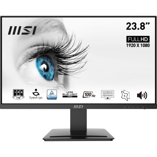 MSI Pro MP243X monitor komputerowy 60,5 cm (23.8") 1920 x 1080 px Full HD Czarny - 2679847