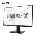 MSI Pro MP243X monitor komputerowy 60,5 cm (23.8") 1920 x 1080 px Full HD Czarny - 1628977