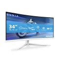 Philips 34M2C5501A/00 monitor komputerowy 86,4 cm (34") 3440 x 1440 px Wide Quad HD LCD Biały - 2492103