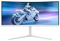 Philips 34M2C5501A/00 monitor komputerowy 86,4 cm (34") 3440 x 1440 px Wide Quad HD LCD Biały - 2680012