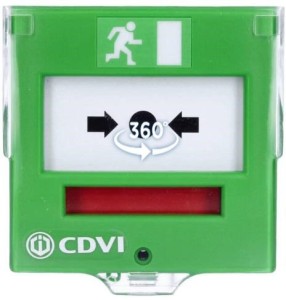 Ewakuacyjny przycisk wyjścia z elastyczną membraną, 2 styki