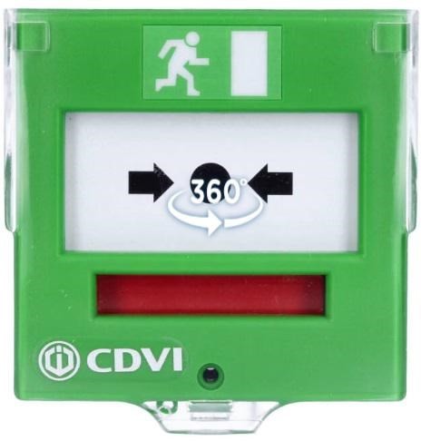 Ewakuacyjny przycisk wyjścia z elastyczną membraną, 2 styki - 2679138