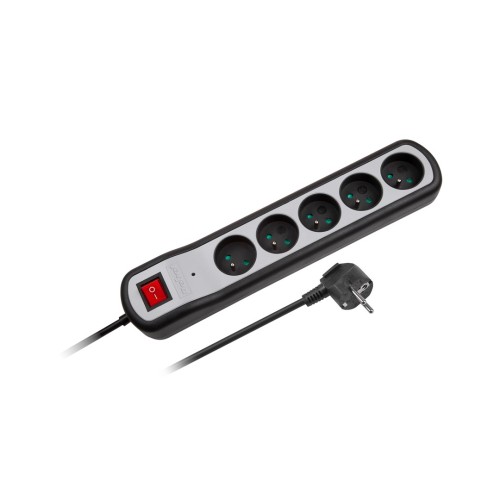 Listwa zasilająca Rebel 5 gniazd z przełącznikiem (3m, 3x1,5mm) - 2679371