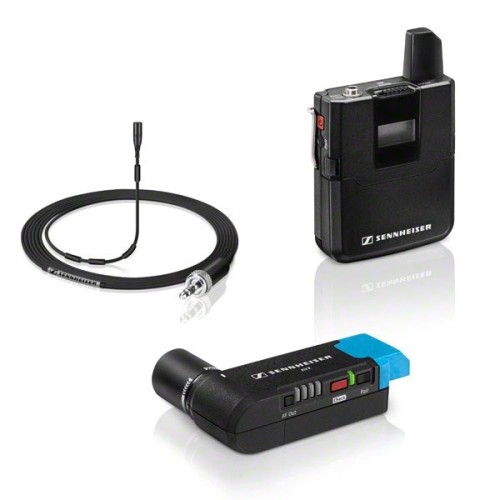 Sennheiser AVX-MKE2 SET - Bezprzewodowy system do kamer z nadajnikiem miniaturowym i profesjonalnym mic MKE2 w pełni automatyczny - 2667021