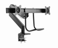 Gembird MA-DA2-04 Regulowane biurkowe ramię na 2 monitory, 17”-32”, do 8 kg - 2668325
