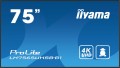 iiyama LH7575UHS-B1AG signage display Płaski panel Digital Signage 190,5 cm (75") LCD Wi-Fi 500 cd/m2 4K Ultra HD Czarny Procesor wbudowany Android 11 24/7 - 2680141