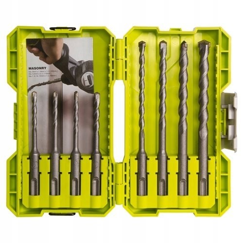 165305 RYOBI Zestaw wierteł do betonu SDS+ - 8 sztuk - 2680612