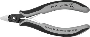 Szczypce RSEK-125 OKS obc. boczne precyzyjne Knipex