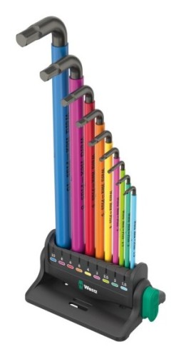 Zestaw kluczy trzpieniowych 950/9 HEX-PLUS MULTICOLOUR 3 9CZR - 2638572