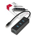 Axagon HUE-S2C huby i koncentratory USB 3.2 Gen 1 (3.1 Gen 1) Type-A 5000 Mbit/s Czarny - 2671131