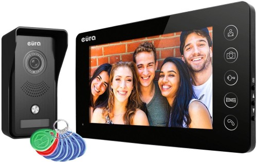 Wideodomofon EURA VDP-76A3 czarny monitor - 2672523