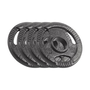 Obciążenie żeliwne olimpijskie zestaw 4x1.25kg, otwór 51mm, talerz z uchwytami, REBEL ACTIVE