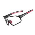 Okulary rowerowe Rockbros 10135 fotochromowe UV400 - czarno-czerwone - 2681870