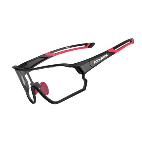 Okulary rowerowe Rockbros 10135 fotochromowe UV400 - czarno-czerwone - 2681870