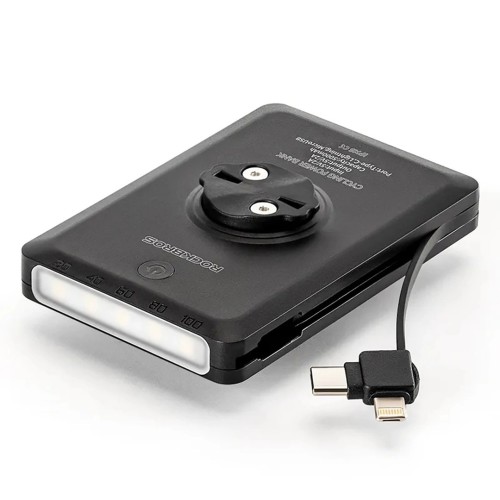 Lampka rowerowa Rockbros JP008 przednia pod licznik z powerbankiem 5000mAh 150lm IPX6 - czarna - 2681913