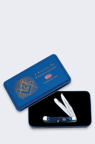 Scyzoryk Case Masonic Trapper SS Blue Bone - 2682033