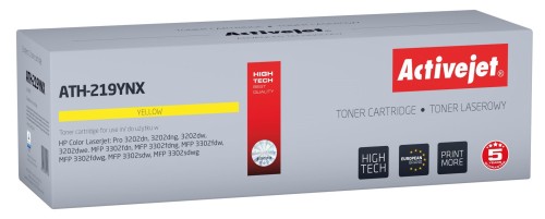 Activejet ATH-219YNX Toner (zamiennik HP 219X W2192X; Supreme; 2500 stron; żółty) z chipem - 2675208