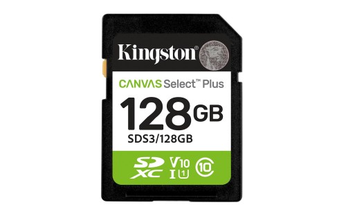 KINGSTON SDXC 128GB Canvas Select Plus Gen3 150MB/s - 2670734