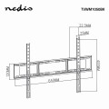 Nedis TVWM1051BK uchwyt do telewizorów 177,8 cm (70") Czarny - 2675969