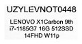 LENOVO X1 Carbon Gen.9 9th i7-1185G7 16GB 512GB SSD 14" FHD+ Win11pro + zasilacz UŻYWANY - 2676192