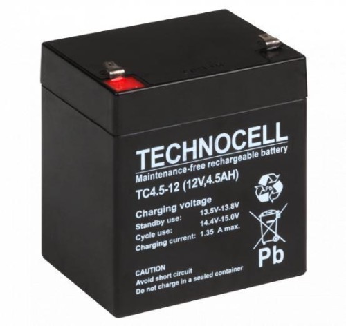 Akumulator AGM TECHNOCELL serii TC 12V 4,5Ah - 2676969