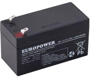 Akumulator AGM EUROPOWER serii EP 12V 1,2Ah (Żywotność 6-9 lat) - 2676954