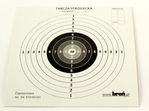 Tarcze papierowe 17x17 cm 100 szt. - 2673157