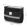 Wozinsky torba rowerowa na kierownicę z etui na telefon 2 l czarny (WBB12BK) - 2632683