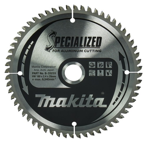 Makita piła tarczowa 160x20x60z Specjalized Aluminium - 2592225