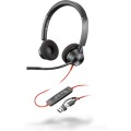 POLY Zestaw słuchawkowy Blackwire 3320 Stereo USB-C z certyfikatem Microsoft Teams + przejściówka USB-C/A - 2627739