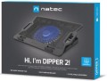 NATEC PODSTAWKA CHŁODZĄCA DIPPER 2 12.1-17.3'' Z WENTYLATOREM, PODŚWIETLENIE, USB - 2452305