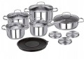 Komplet garnków 14 elementowy Smile MGK-22 z zestawem tarek - 2683666