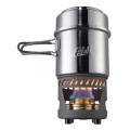 ESBIT Cookset z palnikiem alkoholowym Słoiczek 0,985 l Stal nierdzewna - 2684270