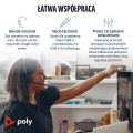 Zestaw słuchawkowy Poly Blackwire 3210 Monaural USB-C Black + Adapter USB-C/A (Bulk) - 2684588