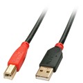 Lindy 42761 kabel USB USB 2.0 10 m USB A USB B Czarny, Czerwony - 2685373