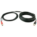 Lindy 42761 kabel USB USB 2.0 10 m USB A USB B Czarny, Czerwony - 2685371
